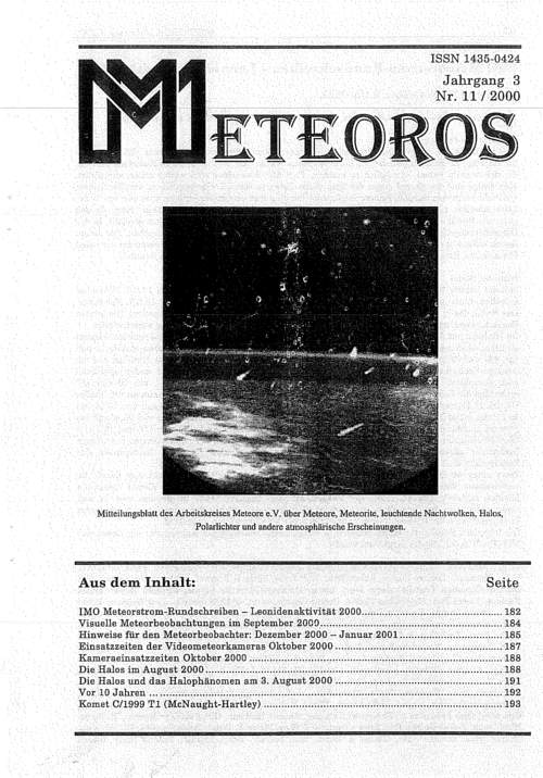 METEOROS Nr. 11/2000