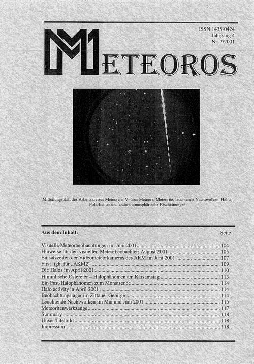 METEOROS Nr. 07/2001