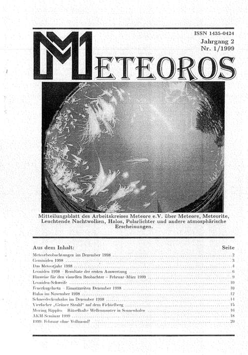 METEOROS Nr. 01/1999