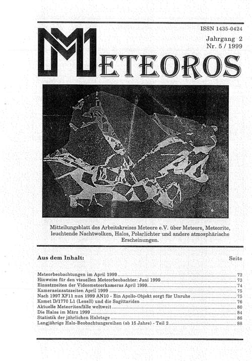 METEOROS Nr. 05/1999