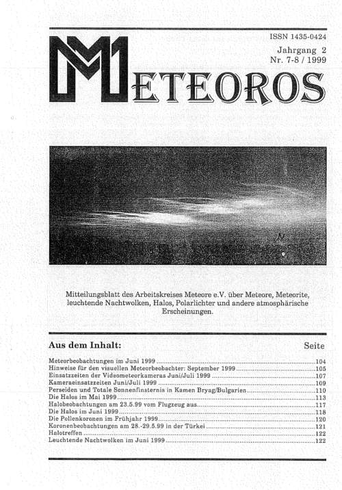 METEOROS Nr. 0708/1999
