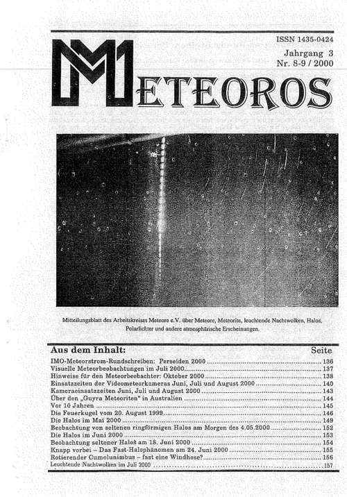 METEOROS Nr. 0809/2000
