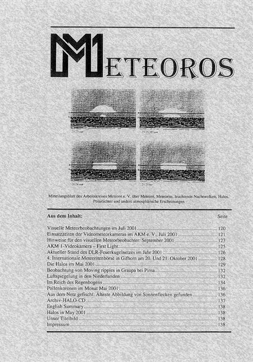 METEOROS Nr. 08/2001