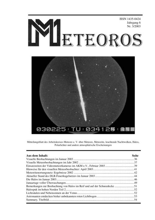 METEOROS Nr. 03/2003