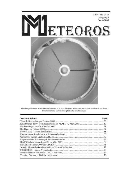 METEOROS Nr. 04/2003