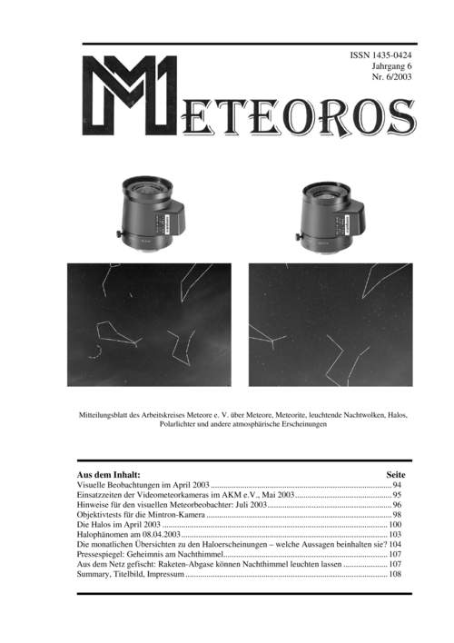 METEOROS Nr. 06/2003