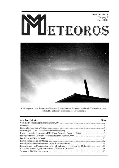 METEOROS Nr. 01/2005