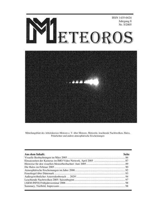 METEOROS Nr. 05/2005