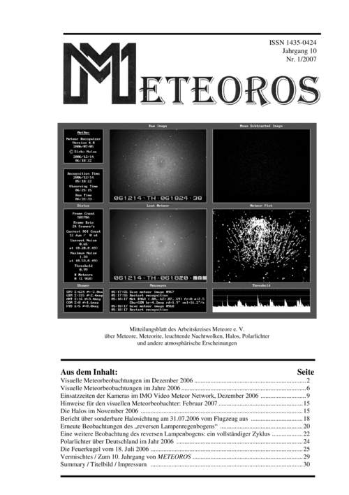 METEOROS Nr. 01/2007