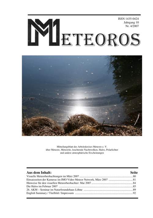 METEOROS Nr. 04/2007