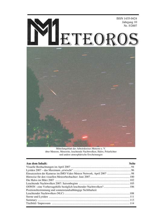 METEOROS Nr. 05/2007