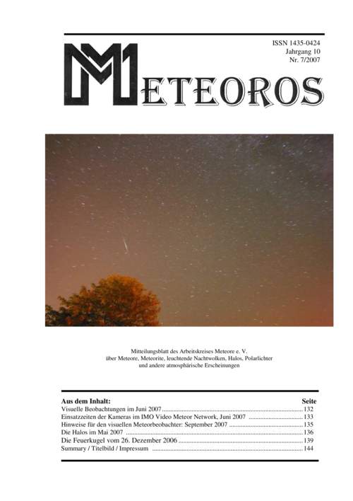 METEOROS Nr. 07/2007