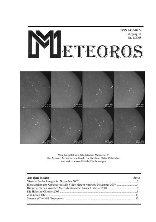 METEOROS Nr. 01/2008