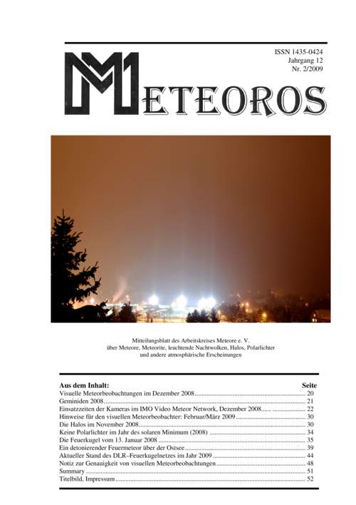 METEOROS Nr. 02/2009