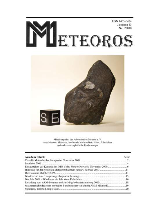 METEOROS Nr. 01/2010