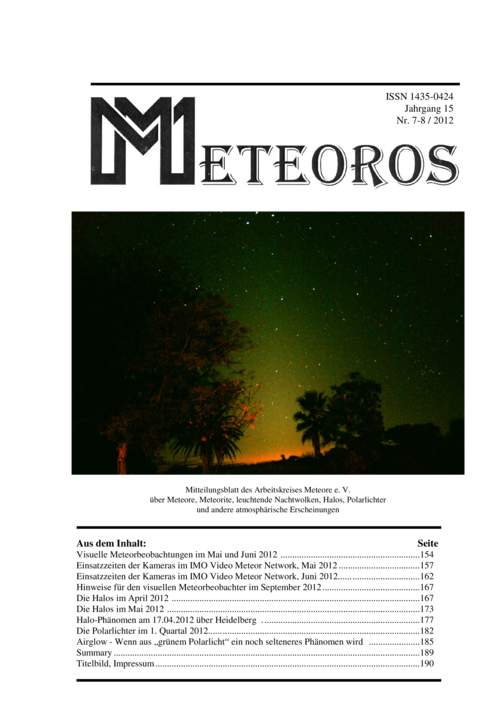 METEOROS Nr. 0708/2012