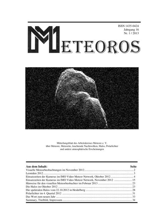 METEOROS Nr. 01/2013