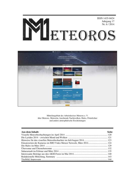 METEOROS Nr. 06/2014