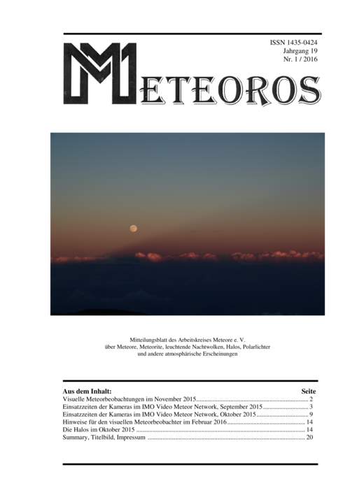 METEOROS Nr. 01/2016