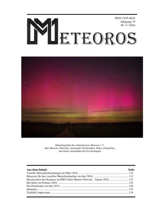 METEOROS Nr. 05/2016