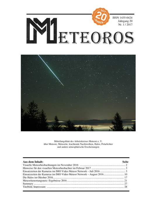 METEOROS Nr. 01/2017