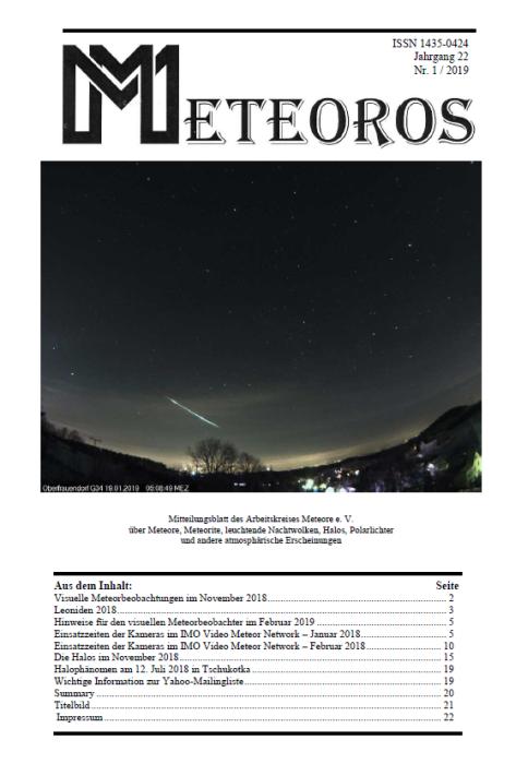 METEOROS Nr. 01/2019