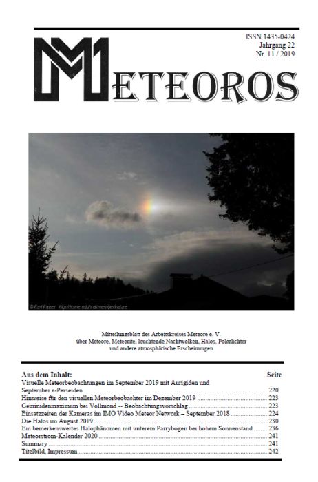 METEOROS Nr. 11/2019