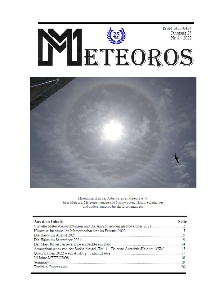 METEOROS Nr. 01/2022