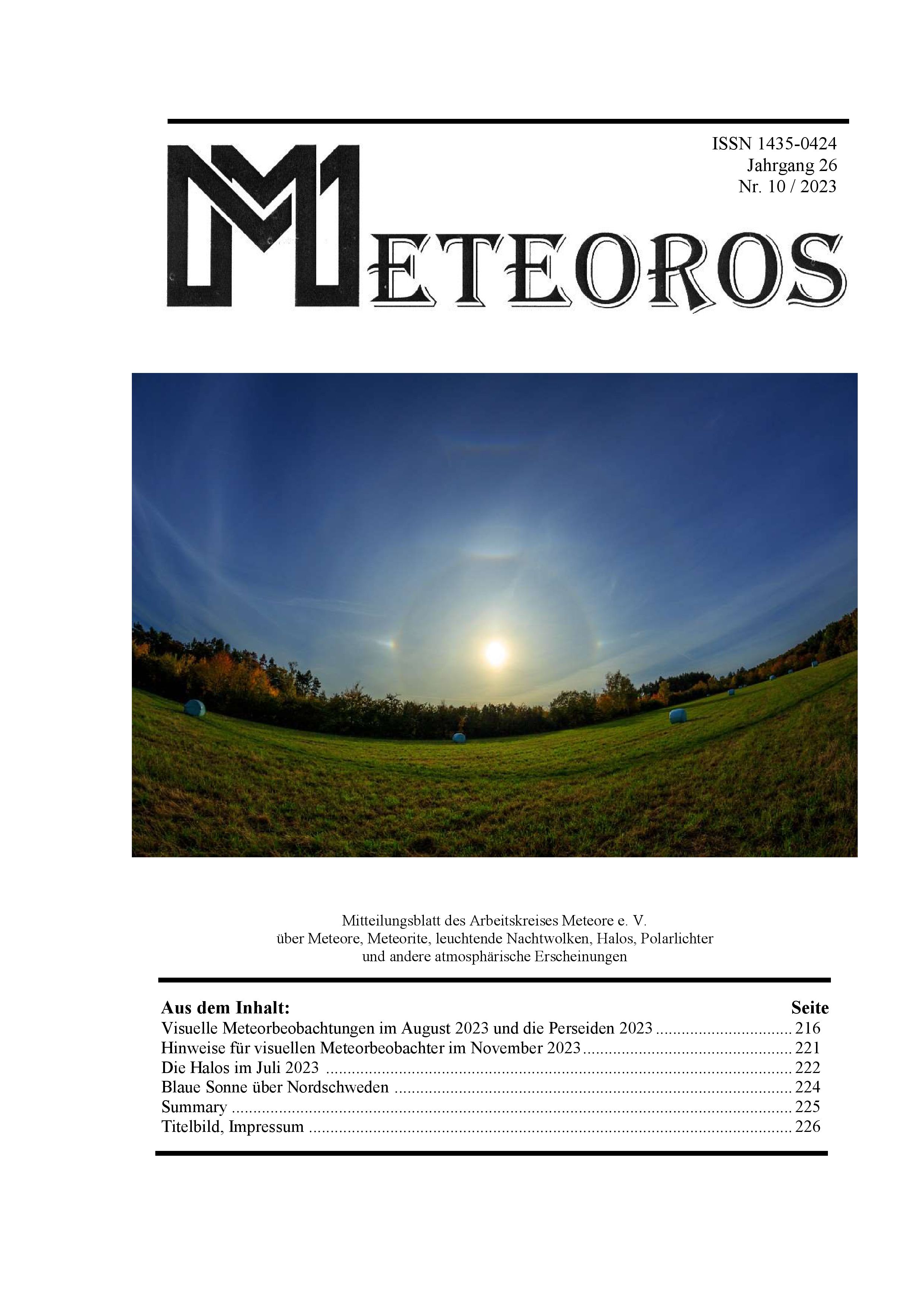 METEOROS Nr. 10/2023