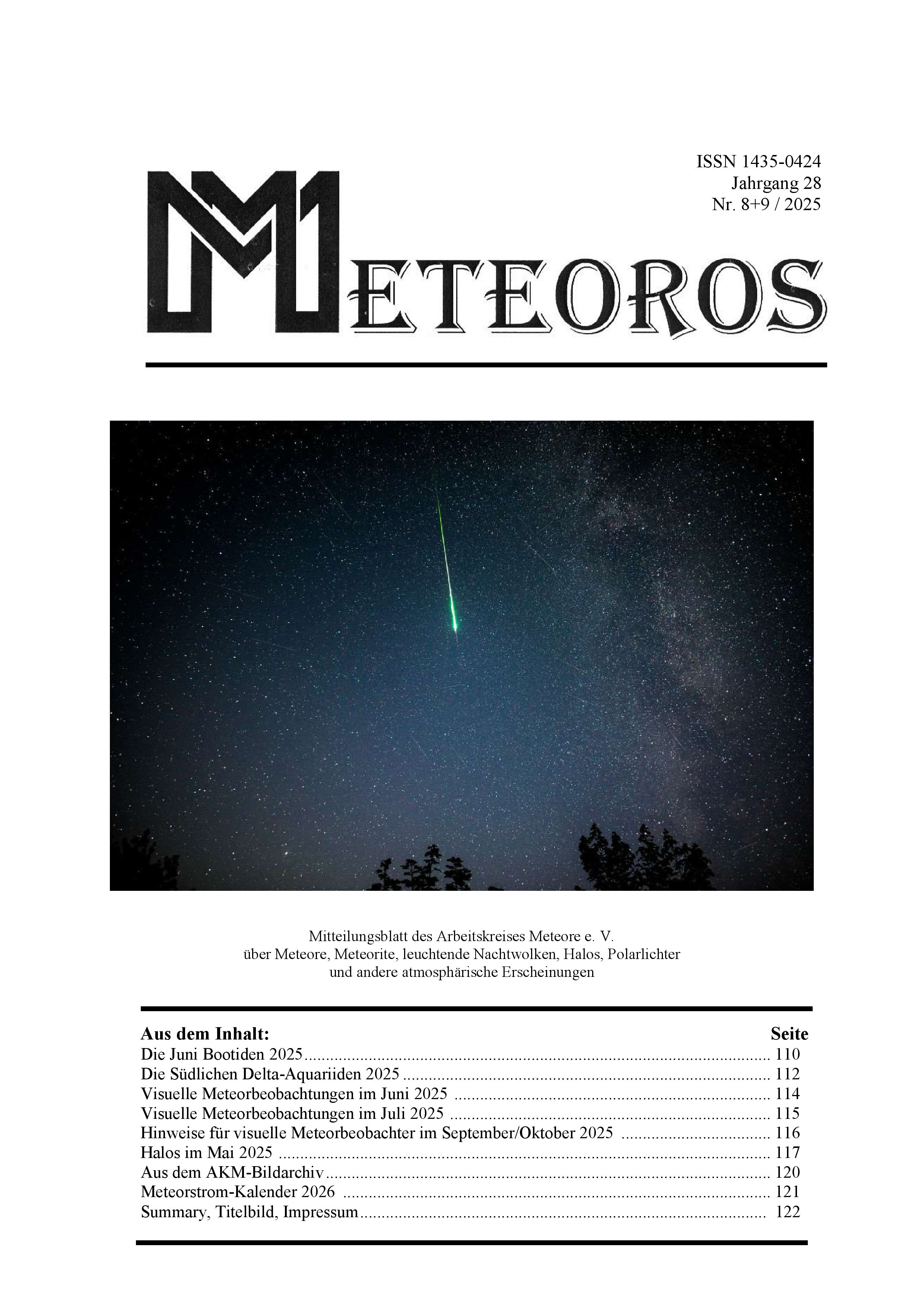 METEOROS Nr. 08-09/2025 METEOROS Nr. 08-09/2025