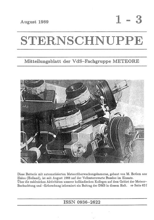 Sternschnuppe Nr. 1-3