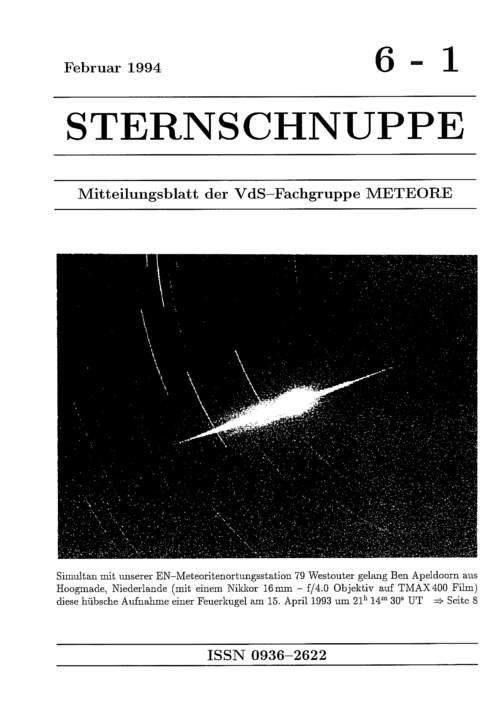 Sternschnuppe Nr. 6-1