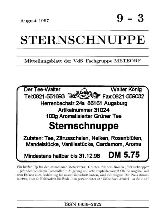 Sternschnuppe Nr. 9-3